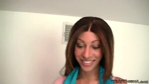 Horny Tiny trisha cock sucking